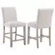 Taylor Gray Upholstered Counter Height Chair Set of 2