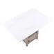 Taylor Beige and White 60" Rectangular Marble Top Counter Height Dining Table