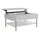 Whitman White And Champagne Rectangular Lift Top Cocktail Table