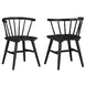 Willow Black Dining Side Chair Set of 2