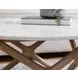 Wyman Banswara White Round Marble Top Cocktail Table