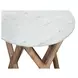 Wyman Banswara White Round Marble Top Cocktail Table