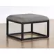 Yukon Brown Rectangular Nesting Coffee Table with 2 Stools