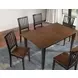 Joplin Walnut and Ebony 62" Extendable Rectangular Dining Table
