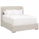 Stewart Beige Queen Upholstered Low Profile Bed