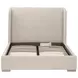 Stewart Beige Queen Upholstered Low Profile Bed