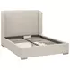 Stewart Beige Queen Upholstered Low Profile Bed