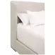 Stewart Beige Queen Upholstered Low Profile Bed