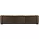 Savion Deux 43" Brown 3-Seater 126" Sofa with Dual Power Recliners and Triple Power Headrests