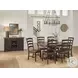 Stormy Ridge Chickory Black Extendable Oval Dining Room Set