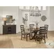 Stormy Ridge Chickory Black Extendable Oval Dining Room Set