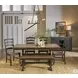 Stormy Ridge Chickory Black Extendable Rectangular Dining Room Set