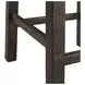 Stanford Taupe and Smokey Walnut Upholstered 4 Piece Bar Table Set with USB Charging