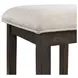 Stanford Taupe and Smokey Walnut Upholstered 4 Piece Bar Table Set with USB Charging