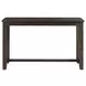 Stanford Taupe and Smokey Walnut Upholstered 4 Piece Bar Table Set with USB Charging
