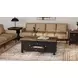 Stormy Ridge Chicory Black and Brown Cocktail Table with Casters
