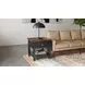 Stormy Ridge Chicory Black and Brown Rectangular End Table with USB Charging