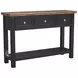 Stormy Ridge Chicory Black and Brown Rectangular Sofa Table