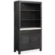 Plum Creek Ravenwood Black and White 2 Glass Door Display Cabinet with LED