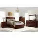Damen Rich Cherry 9 Drawer Dresser and Rectangular Mirror