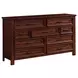 Damen Rich Cherry 9 Drawer Dresser