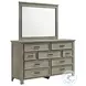 Damen Drift Grey 9 Drawer Dresser And Mirror