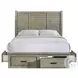 Damen Drift Grey Queen Storage Platform Bed