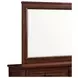 Damen Rich Cherry 9 Drawer Dresser and Rectangular Mirror