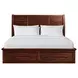 Damen Rich Cherry King Storage Panel Bed