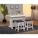 Summer Winds II Gray Upholstered Saddle Backless Counter Height Stool