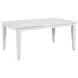 Summer Winds II White and Gray Rectangular Extendable Dining Room Set