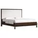 Verge Handcrafted Walnut and Cream Upholstered Panel Bedroom Set