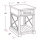 Sundance Smokey Gray Chairside End Table