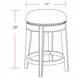 Sundance Smokey Gray Swivel Stool