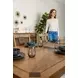 Sun Haven Oak and Walnut 96" Extendable Rectangular Dining Table with Self Storing Leaf