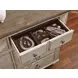 Southbury Parchment and Fossil 8 Drawer Bureau with Mirror