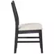 Sable Crest Black Upholstered Dining Chair Set of 2