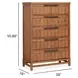 Conway Honey Wheat 5 Drawer Chest