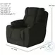 Challenger Glam Squad Slate Power Headrest Wall Hugger Big Mans Recliner