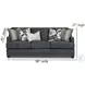 Argo Ash Recessed Arm Sofa