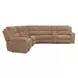 Bronco Plush Tobacco 7 Piece Modular Zero Gravity Power Reclining Sectional with Power Adjustable Headrest and USB Charging
