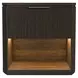 Sutton Dark Brown 1 Drawer Nightstand with LED