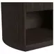 Sutton Dark Brown 1 Drawer Nightstand with LED