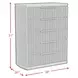 Sutton Dark Brown 5 Drawer Chest