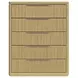 Sutton Natural 5 Drawer Chest