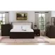 Sutton Dark Brown 1 Drawer Nightstand with LED