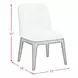 Sutton White Upholstered Dining Side Chair Set of 2