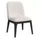 Sutton White Upholstered Dining Side Chair Set of 2