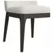 Sutton White and Dark Brown Upholstered Dining Side Chair Set of 2`