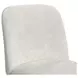Sutton White and Dark Brown Upholstered Dining Side Chair Set of 2`